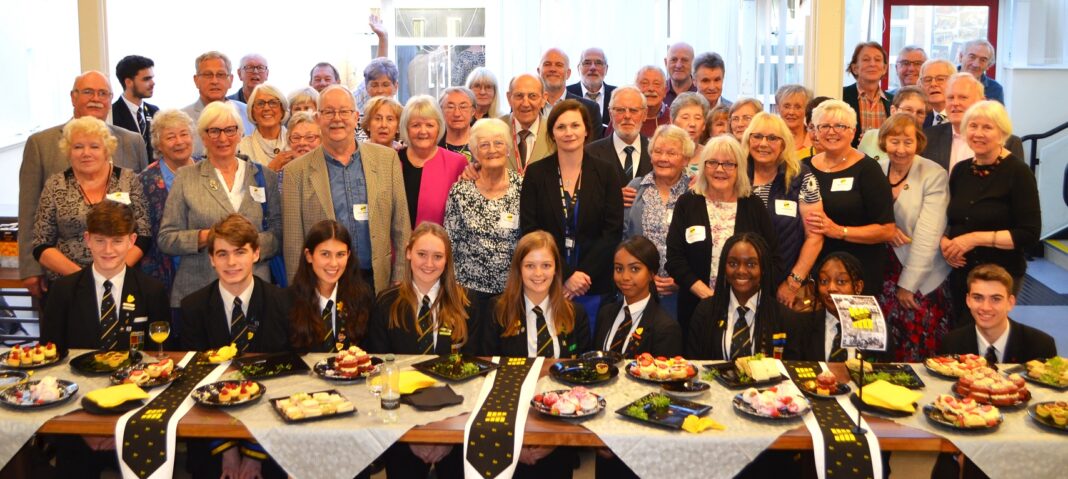 Pupils and teachers from the Class of 1959 join present-day Fairfax students and staff for an afternoon tea at the Fairfax School anniversary reunion