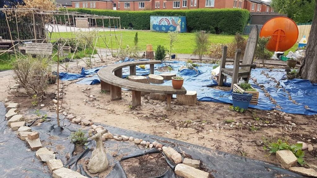 The new garden takes shape at BROOKVALE SCHOOL’S JOSHUA'S CORNER.