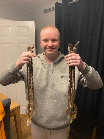 Libby’s hair is also being donated to the Little Princess Trust, a charity that provides real hair wigs, free of charge, to children and young people.