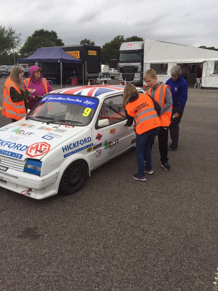 The marshals also play an important role in race safety, and Charlotte has even had training in firefighting.