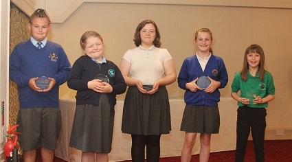 All children and young people were nominated by their schools and received trophies and certificates in recognition of their outstanding contribution to school and community life.