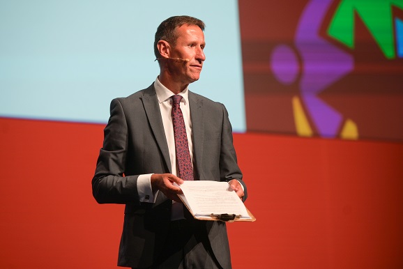 CEO Richard Gill CBE at the ATLP staff conference 2022.