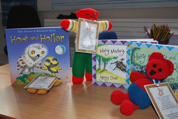 The Reading Buddies are given to pupils along with a brand new book.