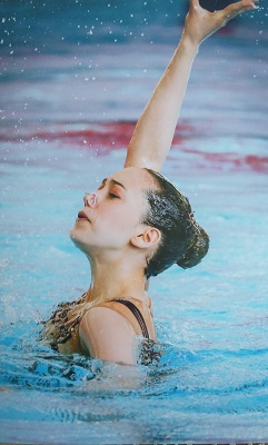 ‘Ballet in the water’: Talented Coleshill School Artistic Swimmer Emily in action.