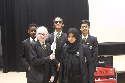 Navy visit Stockland Green School: The students were split into teams.