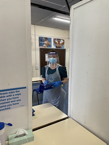 Nether Stowe COVID testing facilities.