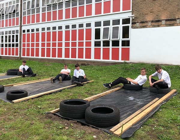 Nether Stowe School allotments.