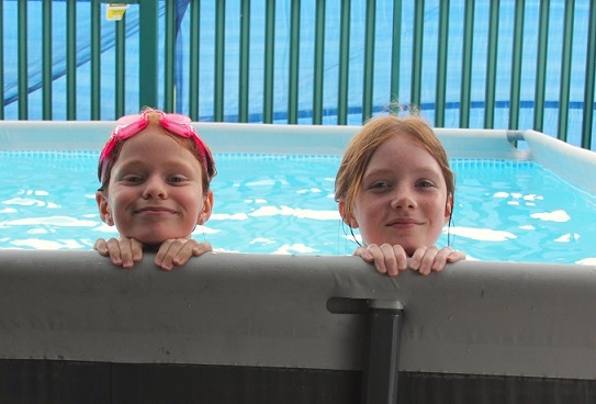 Poppy Caldwell and Erin Shields, both aged 11.