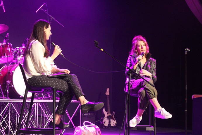 Jessika answered questions after her performance.