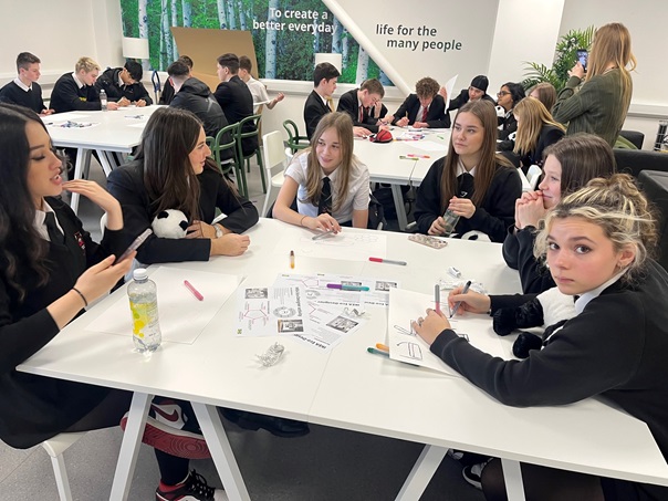 The students were also set creative challenges.