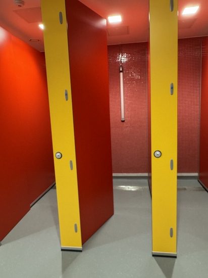 West Coventry Academy Sports : It also has individual showers for privacy.