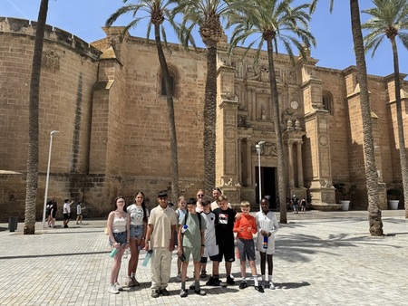 Year 7 students visiting Spain.