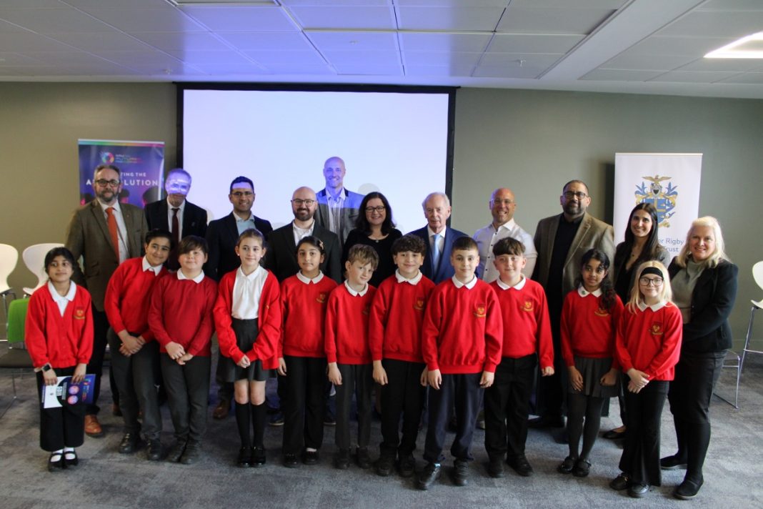 Teachers, students, parents and AI experts gathered to discuss the benefits of the Futures Readiness AI education programme.